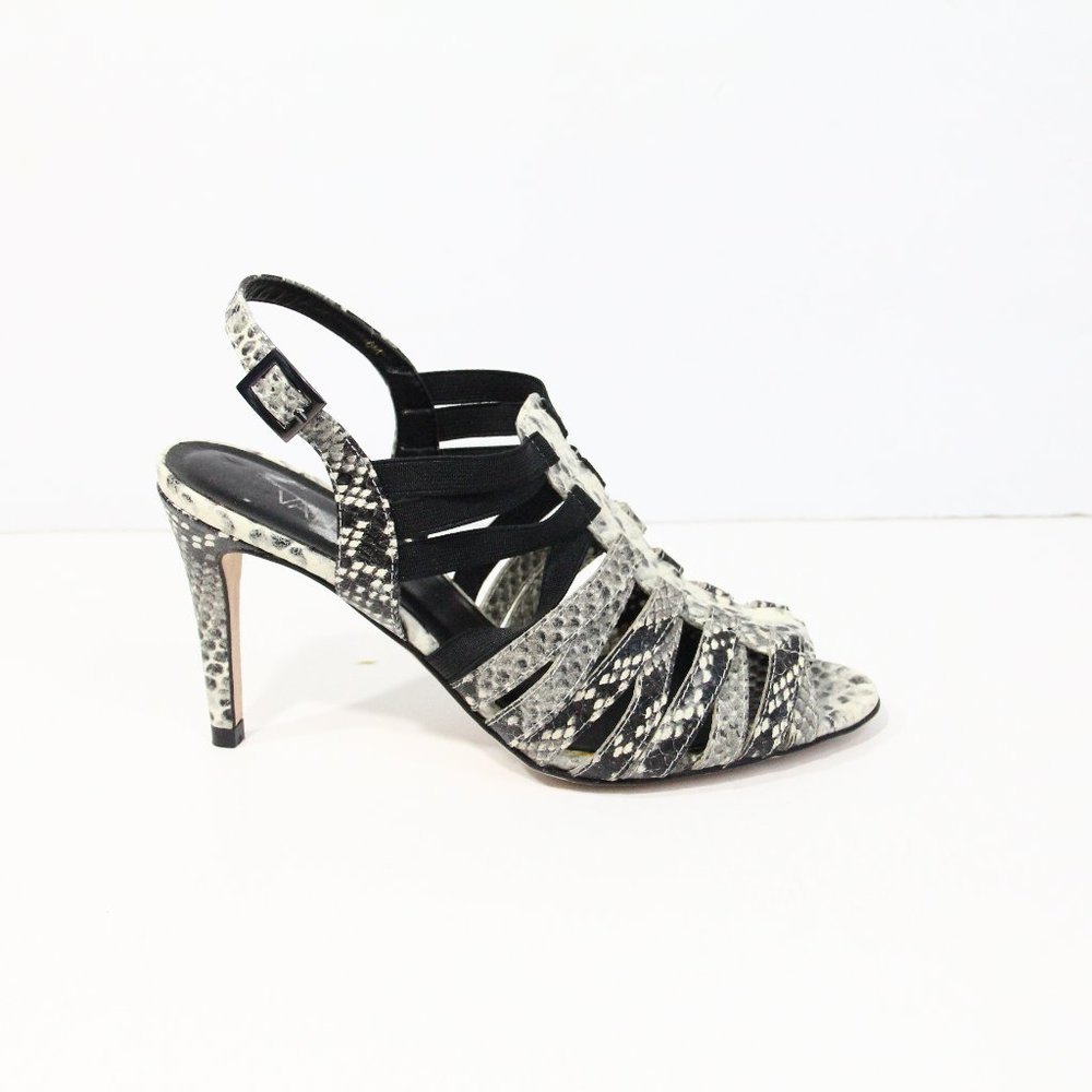 Vaneli Stiletto Heels sz 6 NEW Women Strappy Leather Sandal snakeskin print